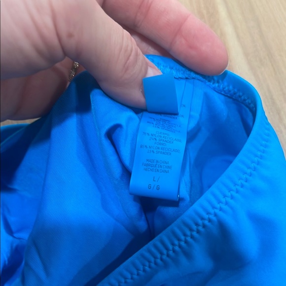 SKIMS Blue One Piece Swimsuit with Scoop Neckline and Thick Straps - Picture 5 of 5